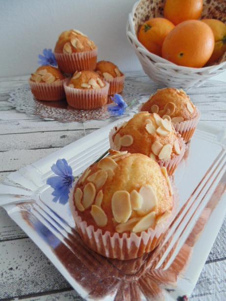 Magdalenas de naranja & almendras