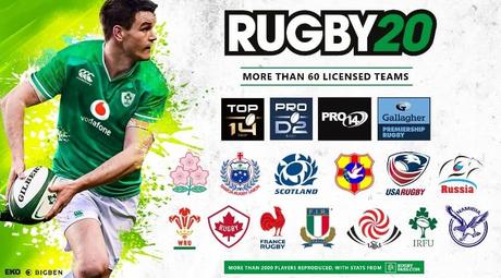 Rugby 20 revela sus licencias oficiales al completo