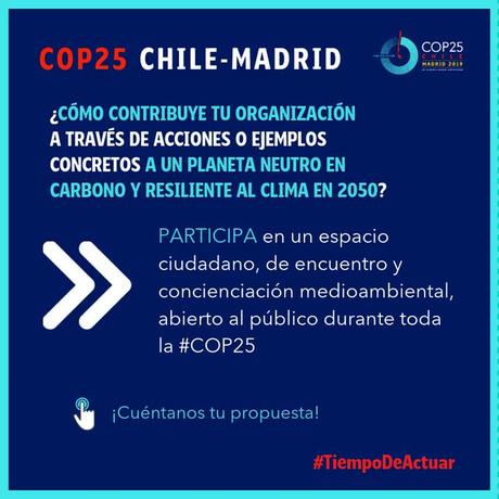 Madrid acoge del 2 al 13 de diciembre la XXV Conferencia de las Partes de la Convención Marco de Cambio Climático de la ONU, también conocida como Cumbre anual del Clima de Naciones Unidas, o COP25. Video insertado