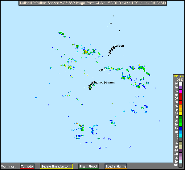 Radar Meteorológico en vivo de las Islas Marianas(EE.UU)