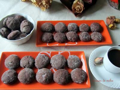 Galletas de castañas con chocolate Galletas de castañas con chocolate