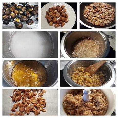 Praliné de castañas Praliné de castañas