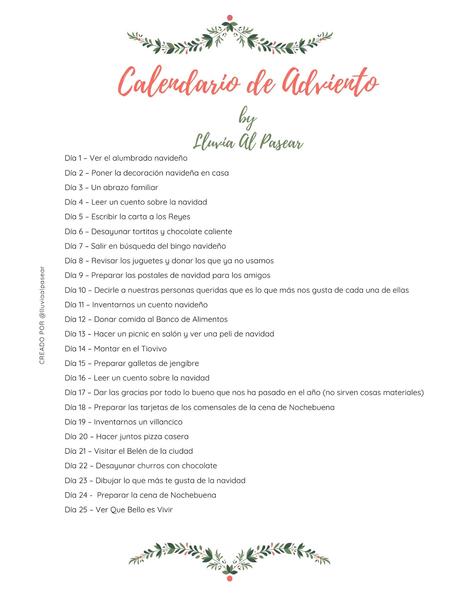 Nuestro Calendario de Adviento