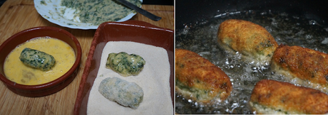 Croquetas de espinacas y queso Croquetas de espinacas y queso