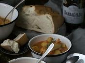 Patatas choco langostinos #AlfabetoSalado plato cuchara marinero}