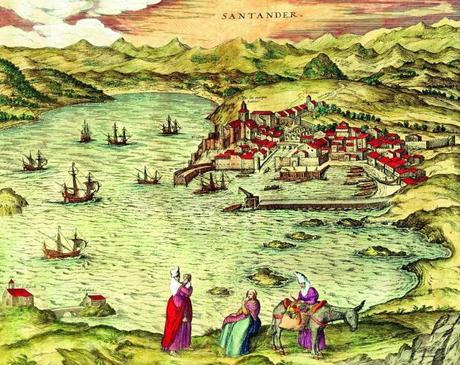Santander en 1575 según Civitates Orbis Terrarum