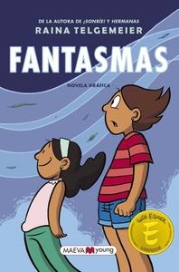 “Fantasmas”, escrito y dibujado por Raina Telgemeier (color de Braden Lamb) “Fantasmas”, escrito y dibujado por Raina Telgemeier (color de Braden Lamb)