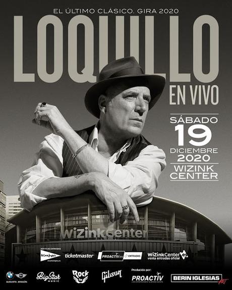 Loquillo anuncia concierto en el WiZink Center de Madrid el 19 de diciembre de 2020