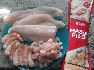 Ingredientes Timbal de marisco crujiente Thermomix