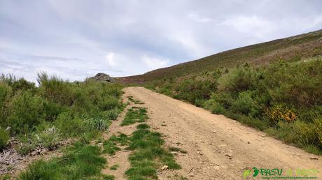 RUTA del DESFILADERO DE LOS CALDERONES desde PIEDRASECHA Pista desde el Collado el Fito hacia la zona del Pico Amargones