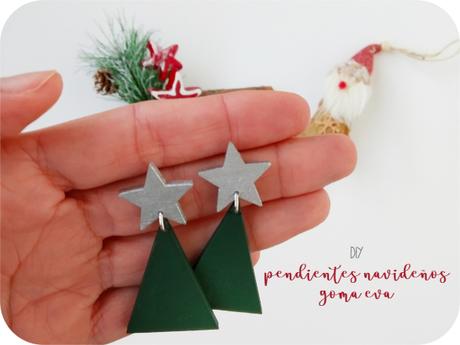 DIY: Pendientes navideños de goma eva