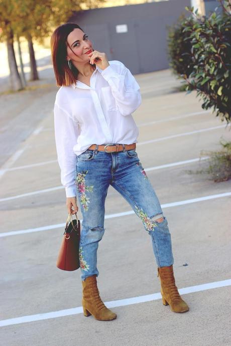 Camisa blanca+jeans