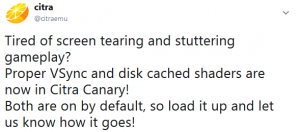 Noticias de emulación: Yuzu (Switch) obtiene el soporte de Vulkan que brinda un rendimiento muy mejorado, especialmente en las GPU AMD; ¡Citra (3DS) obtiene los sombreadores de caché de disco y V-Sync adecuados para eliminar el desgarro y la tartamudez!