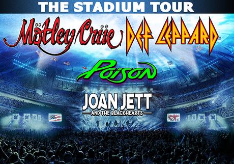 Fechas de la gira de regreso de Mötley Crüe con Def Leppard, Poison y Joan Jett
