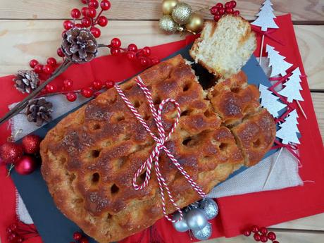 Brunsviger. Brioche danés navideño. Masas. Desayuno, merienda, horno, Cuca. Receta de Navidad Brunsviger. Brioche danés navideño. Masas. Desayuno, merienda, horno, Cuca. Receta de Navidad