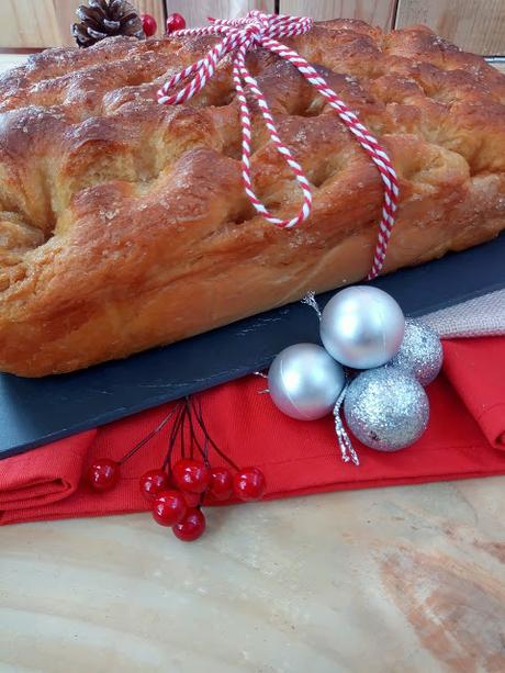 Brunsviger. Brioche danés navideño. Masas. Desayuno, merienda, horno, Cuca. Receta de Navidad Brunsviger. Brioche danés navideño. Masas. Desayuno, merienda, horno, Cuca. Receta de Navidad