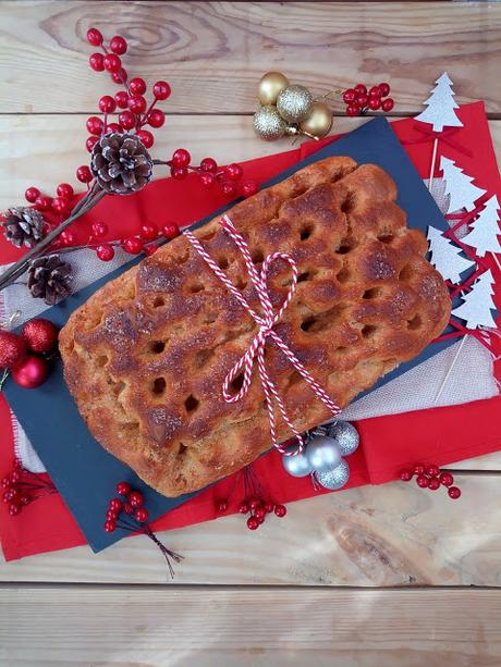 Brunsviger. Brioche danés navideño. Masas. Desayuno, merienda, horno, Cuca. Receta de Navidad Brunsviger. Brioche danés navideño. Masas. Desayuno, merienda, horno, Cuca. Receta de Navidad