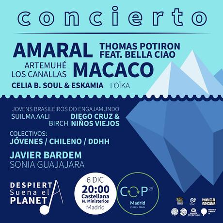 Macaco y Amaral, este viernes en Madrid al término de la Marcha por el Clima (con Javier Bardem ¿y Greta Thunberg?) Macaco y Amaral, este viernes en Madrid al término de la Marcha por el Clima (con Javier Bardem ¿y Greta Thunberg?)