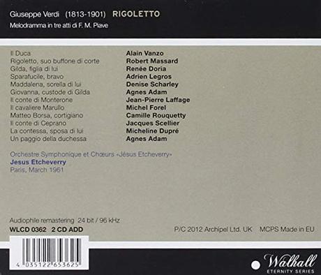La discografía de Rigoletto (XI)
