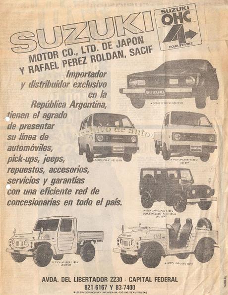 Los primeros Suzuki en Argentina