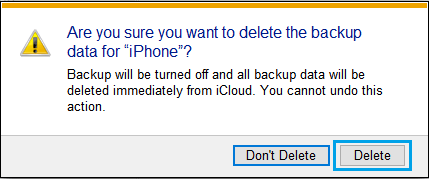 Cómo eliminar iCloud Backups en Mac y Windows ordenador personal