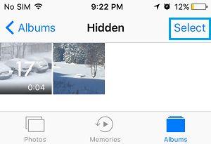 Cómo ocultar fotos en iPhone y iPad