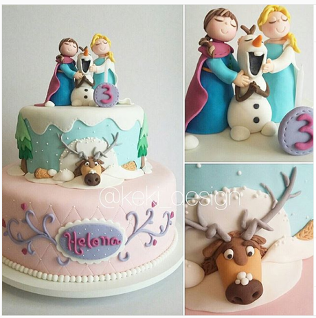 Galeria especial de tortas originales de  Frozen