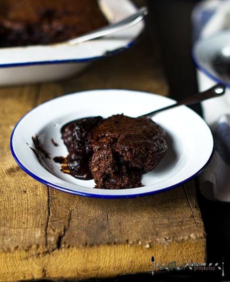 receta pudding de brownie resultado final de pudding de brownie