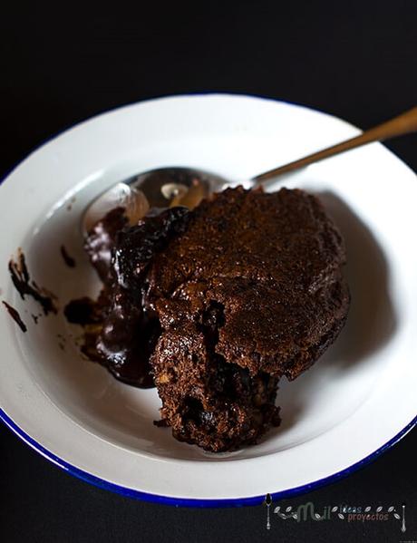 ver receta de pudding de brownie como preparar pudding de brownie
