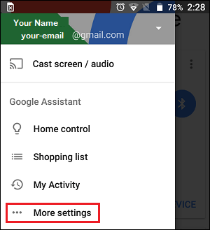 Cómo cambiar Google Home Voice y Accent