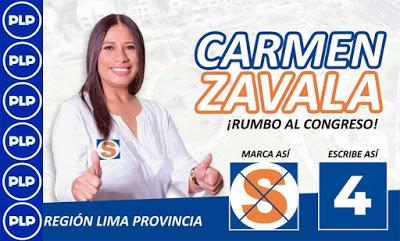 CARMEN ZAVALA  POSTULA AL CONGRESO DE LA REPÚBLICA...