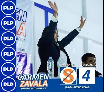 CARMEN ZAVALA  POSTULA AL CONGRESO DE LA REPÚBLICA...