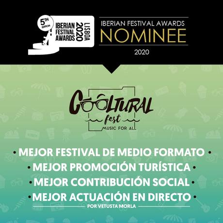 Cooltural Fest obtiene cuatro nominaciones en los Iberian Festival Awards