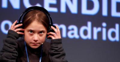 Exhibiciones lumínicas navideñas, crisis climática durante la COP25 y la llegada de Greta Thunberg a Madrid.