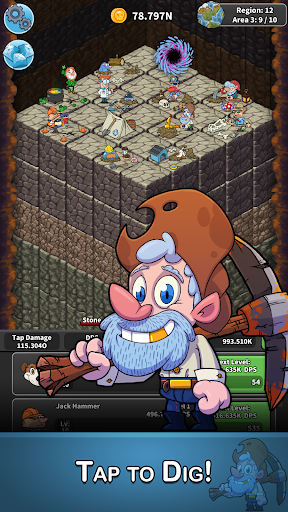 Tap Tap Dig – Idle Clicker Game v1.9.6 (Dinero Mod Apk)
