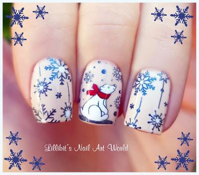 RETO ESMALTANDO LA NAVIDAD: Oso polar RETO ESMALTANDO LA NAVIDAD: Oso polar