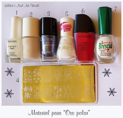 RETO ESMALTANDO LA NAVIDAD: Oso polar RETO ESMALTANDO LA NAVIDAD: Oso polar