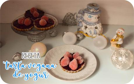 Tarta vegana de yogur