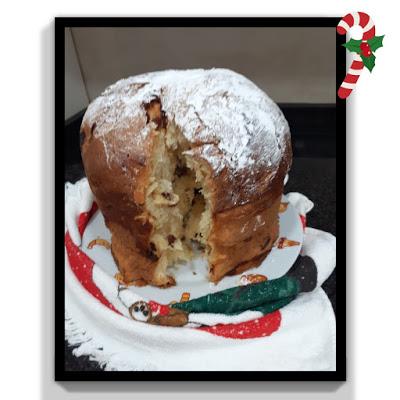 PANETTONE DE PASAS CON NUECES Y FRUTAS COMFITADAS PANETTONE DE PASAS CON NUECES Y FRUTAS COMFITADAS