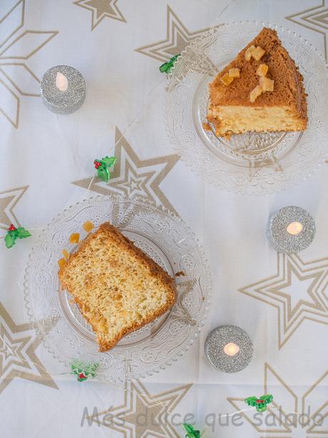Chifon Cake con naranja confitada Chifon Cake con naranja confitada