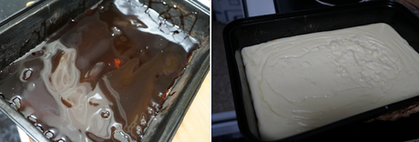Flan de chocolate blanco y negro sin horno Flan de chocolate blanco y negro sin horno