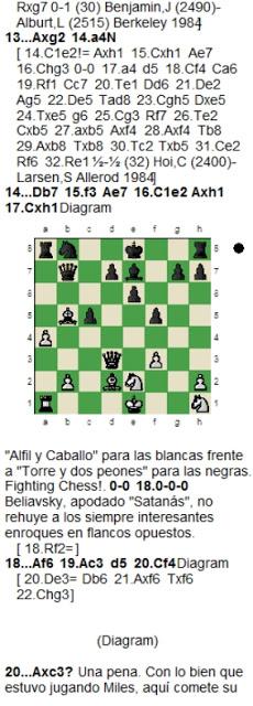 La espectacular partida de la Olimpiada de Salónica de 1984