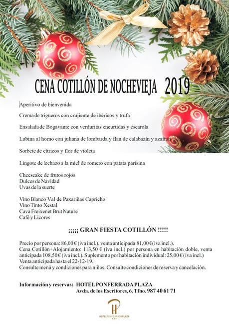 Cenas y cotillones de Nochevieja en el Bierzo para despedir 2019
