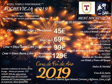 Cenas y cotillones de Nochevieja en el Bierzo para despedir 2019