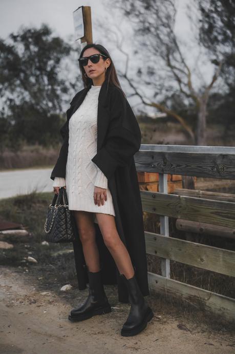 black coat - look de frio