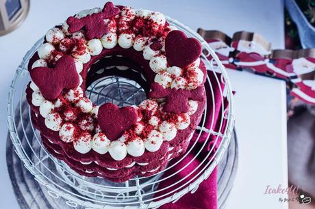 Tarta Corona de Navidad Red Velvet