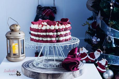 Tarta Corona de Navidad Red Velvet