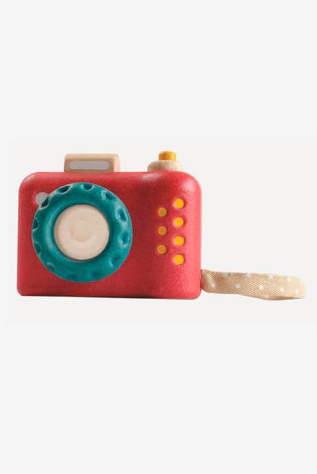 Cámara de fotos de madera