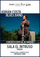 Concierto de Adrián Costa Blues Band en El Intruso