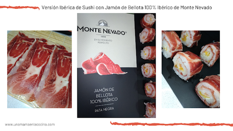 Versión Ibérica de Sushi con Jamón de Bellota 100% Ibérico de Monte Nevado maki Una mamá en la cocina Versión Ibérica de Sushi con Jamón de Bellota 100% Ibérico de Monte Nevado maki Una mamá en la cocina